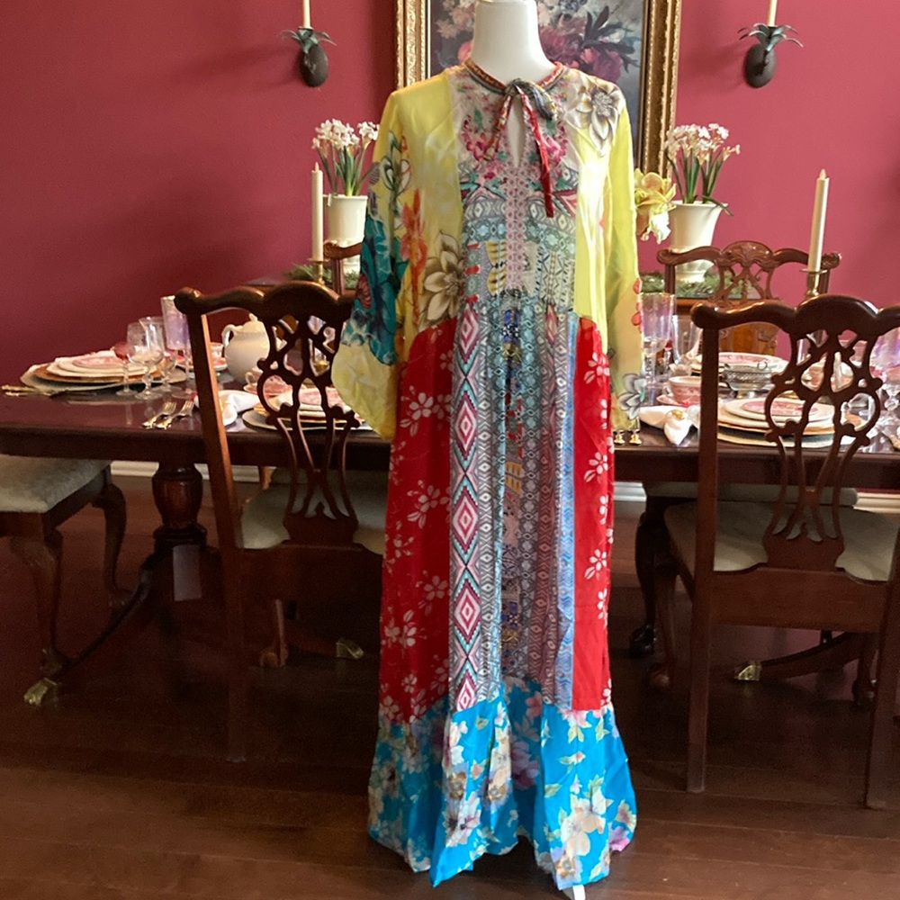 Gorgeous Johnny Was Seido maxi dress M